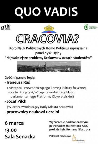 Panel dyskusyjny o przyszłości Krakowa